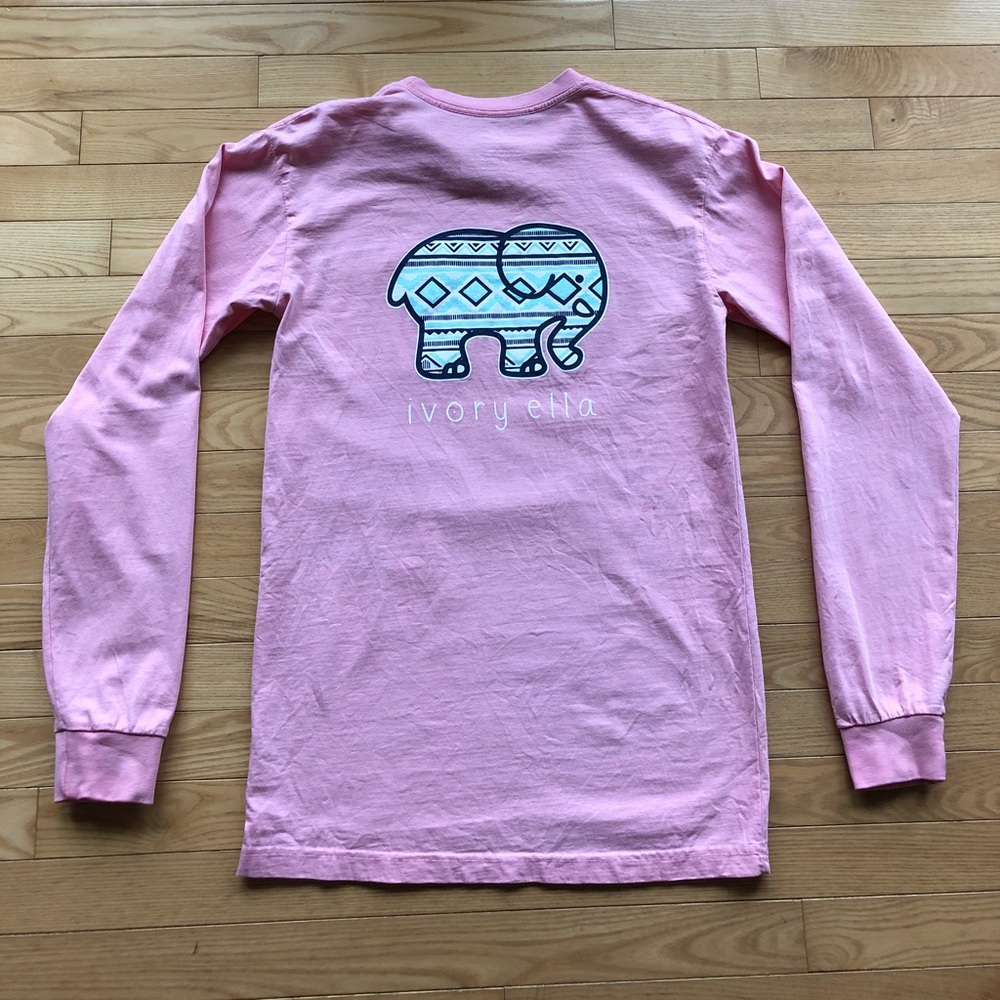 Authentic Ivory Ella long sleeve tee-tribal print